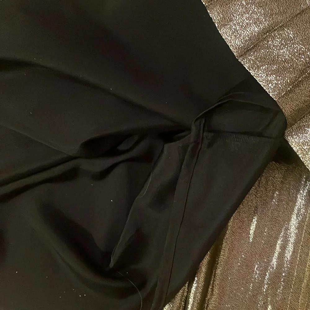 Point Sur Gold Metallic Pleated Skirt Size 10 - Picture 3 of 5